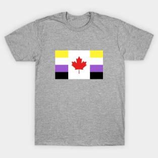 Non-binary / Canada Flag Mashup T-Shirt